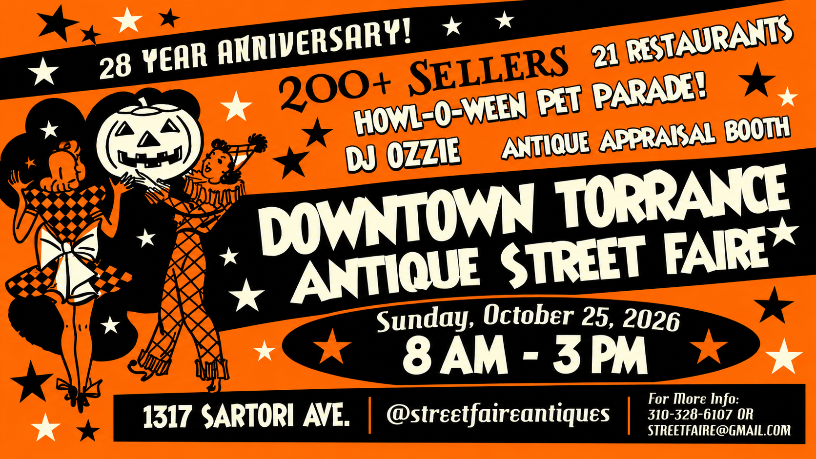 Downtown Torrance Antique Street Faire event artwork
