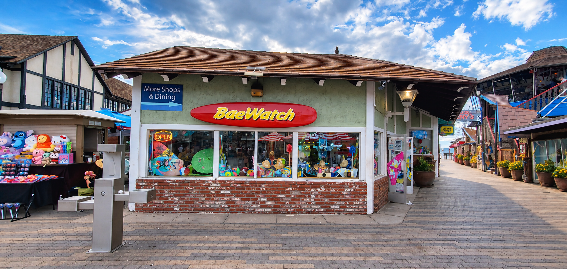 BaeWatch storefront at the Redondo Beach Pier