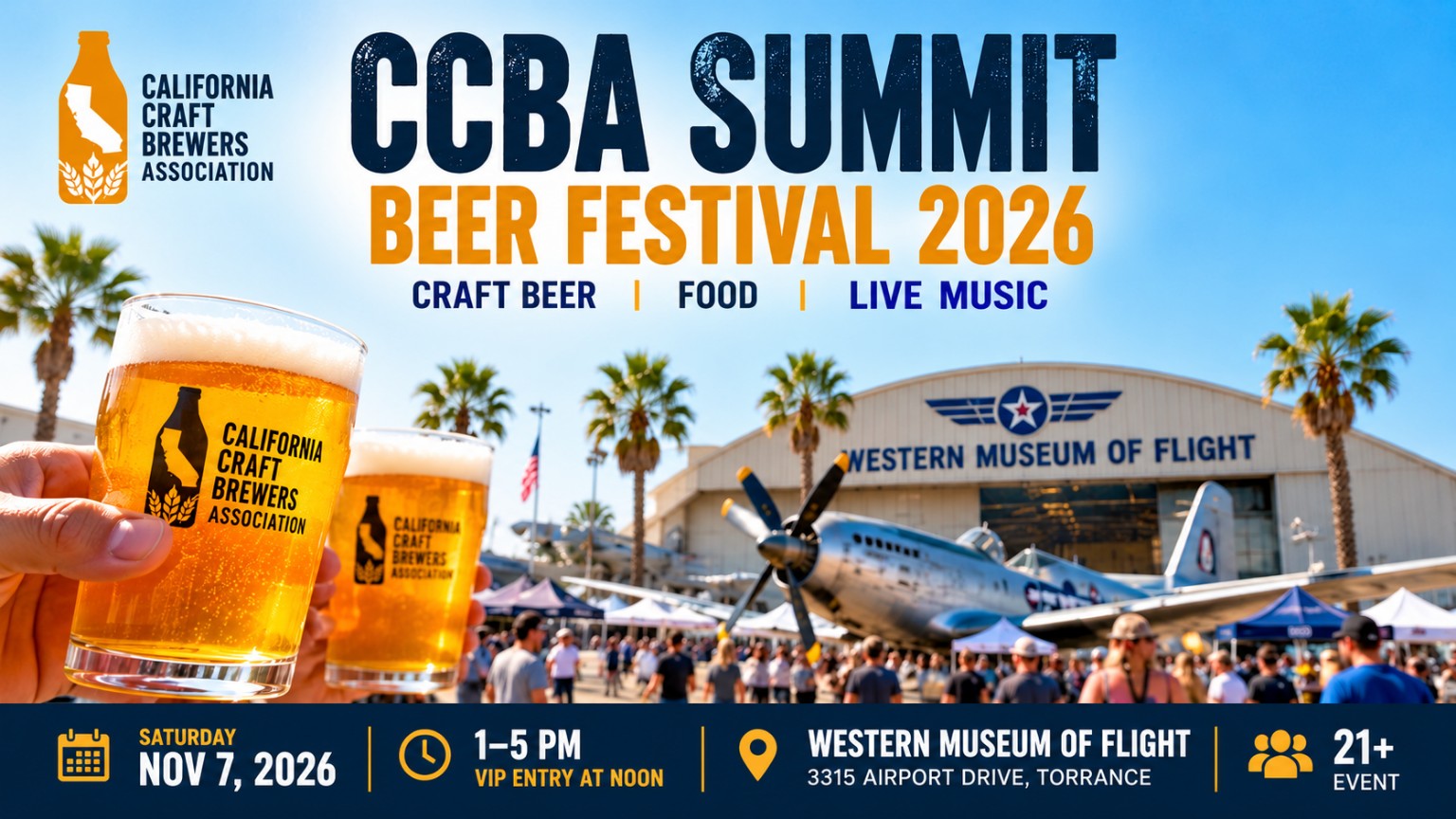 CCBA Summit Beer Festival promotional illustration, not a photograph of the event