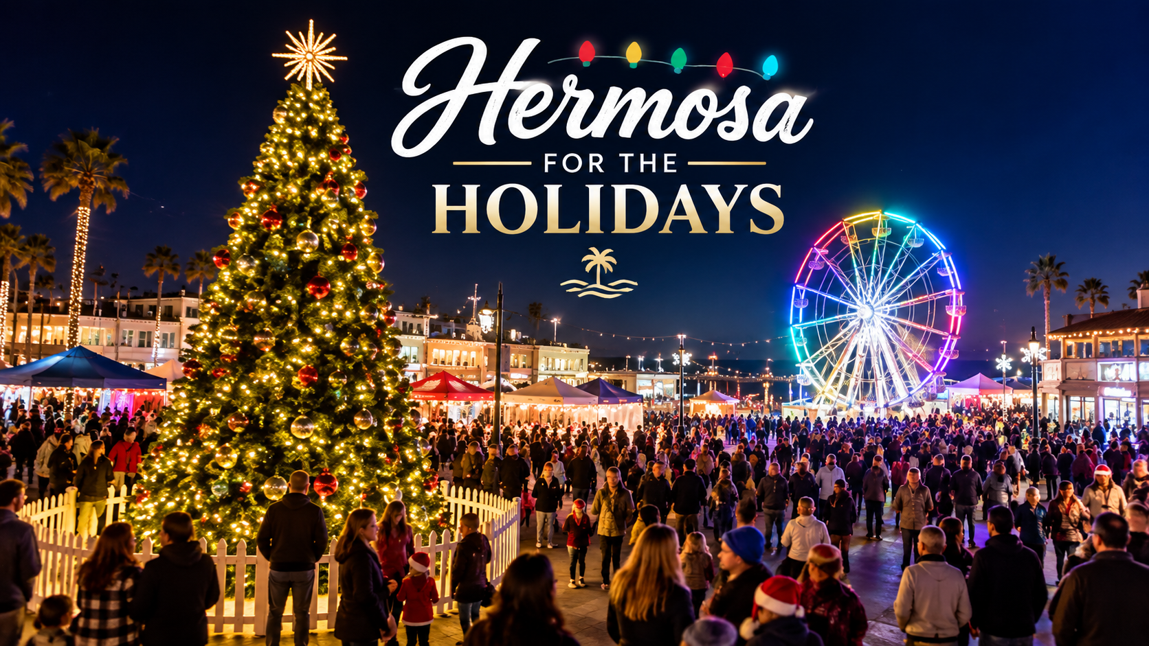 Hermosa for the Holidays event artwork