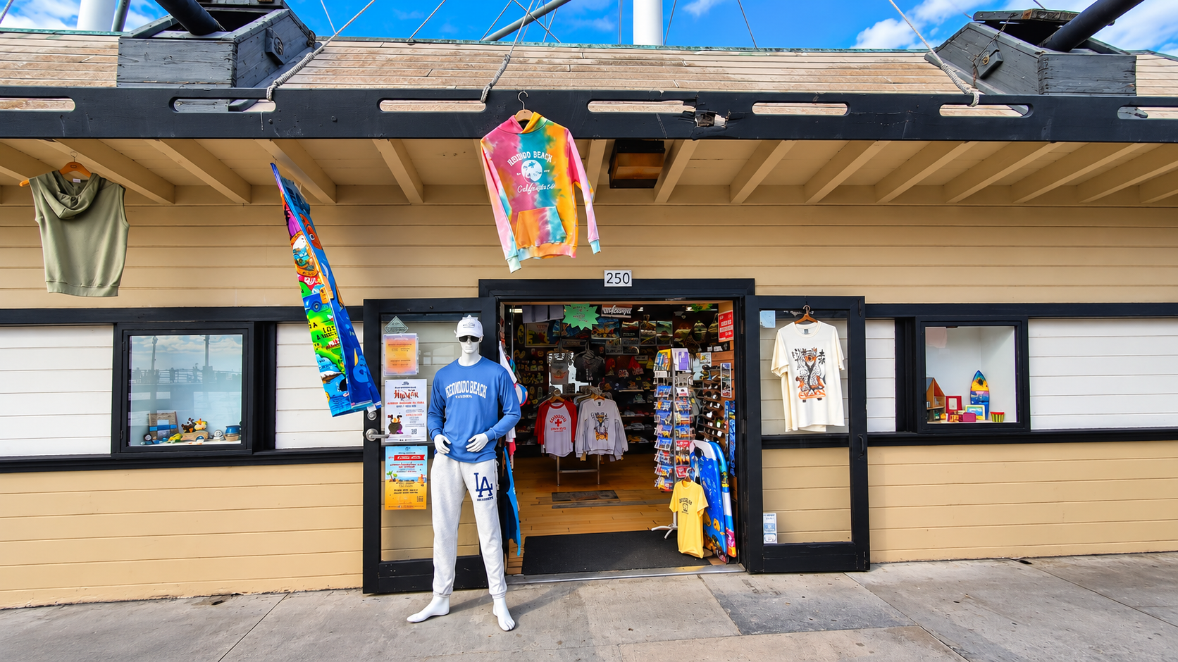 Pier Souvenir & Gifts storefront at the Redondo Beach Pier