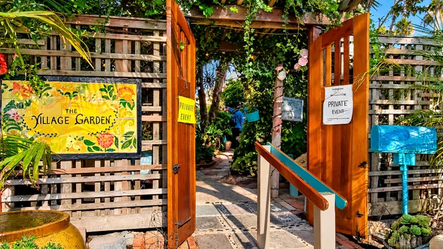 The Village Garden entrance — user photograph